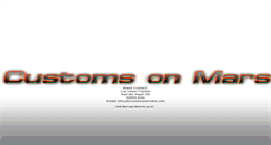 Desktop Screenshot of customsonmars.com